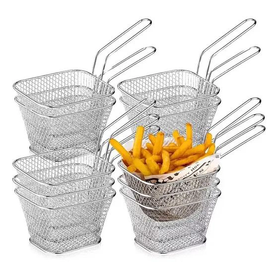 MINI CESTAS PARA SERVIR PAPAS FRITAS Y NUGGETS - 1
