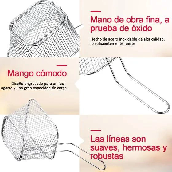 MINI CESTAS PARA SERVIR PAPAS FRITAS Y NUGGETS - 3