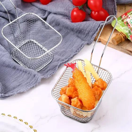 MINI CESTAS PARA SERVIR PAPAS FRITAS Y NUGGETS - 5