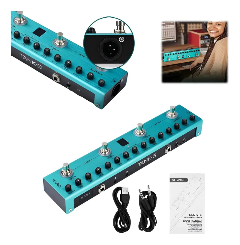 EFECTO DE GUITARRA PORTATIL TANK G PROFESIONAL - 1