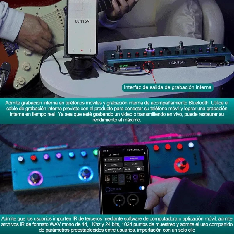 EFECTO DE GUITARRA PORTATIL TANK G PROFESIONAL - 3