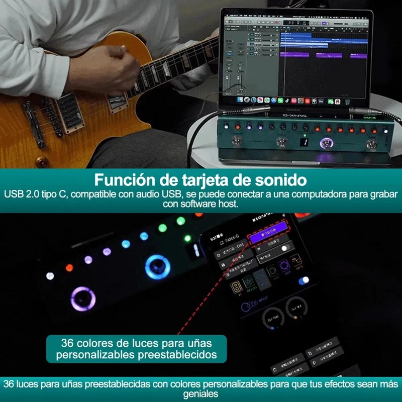EFECTO DE GUITARRA PORTATIL TANK G PROFESIONAL - 4