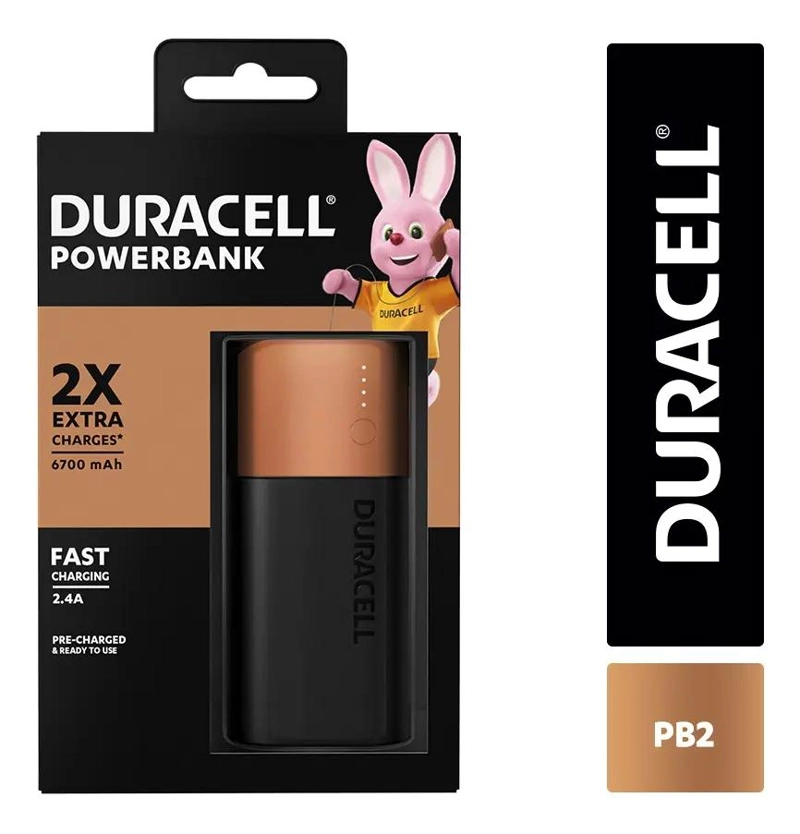 POWER BANK 6700 MAH COLOR NEGRO - 1