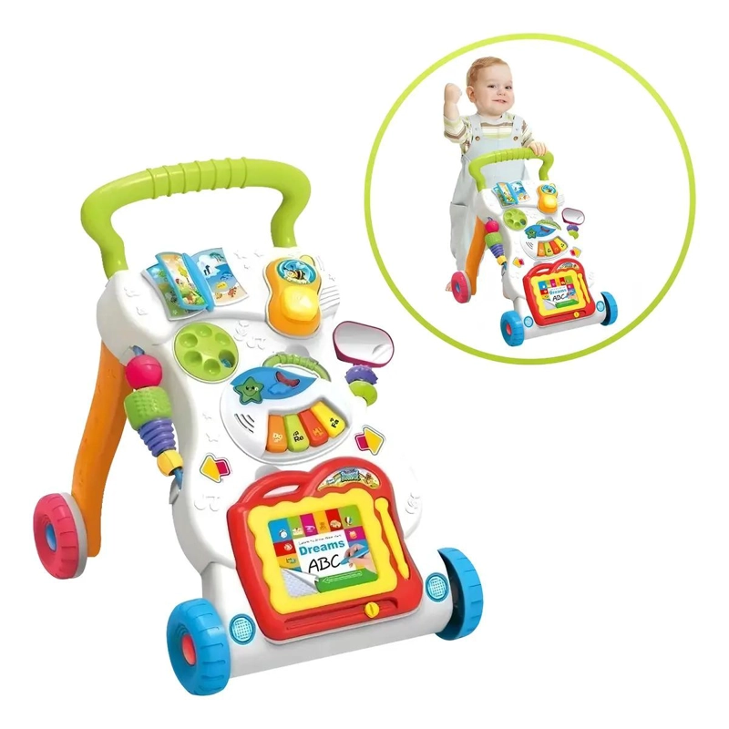 ANDADOR MUSICAL INTERACTIVO PARA BEBE  COLOR BLANCO - 1