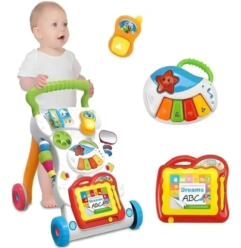 ANDADOR MUSICAL INTERACTIVO PARA BEBE  COLOR BLANCO - 3