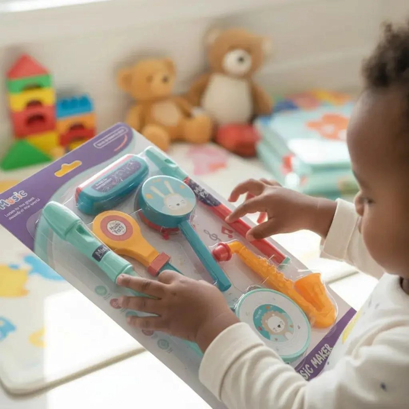 SET DE JUGUETES MUSICALES DE PLASTICO PARA BEBE S - 3