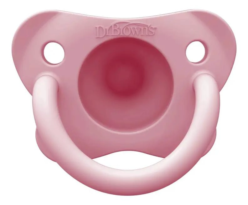 CHUPONES SILICONA HAPPYPACI 0-6 MESES ROSA VERDE - 2
