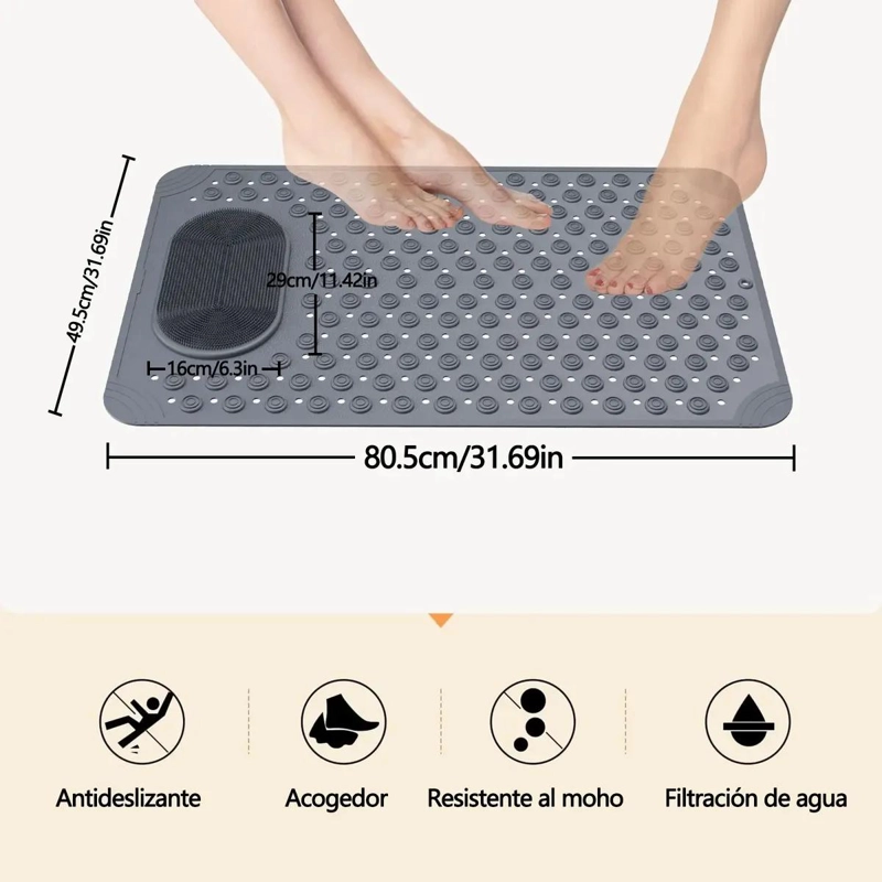 GOMA ANTIDESLIZANTE PARA PISO DUCHA 50X80CM - 3