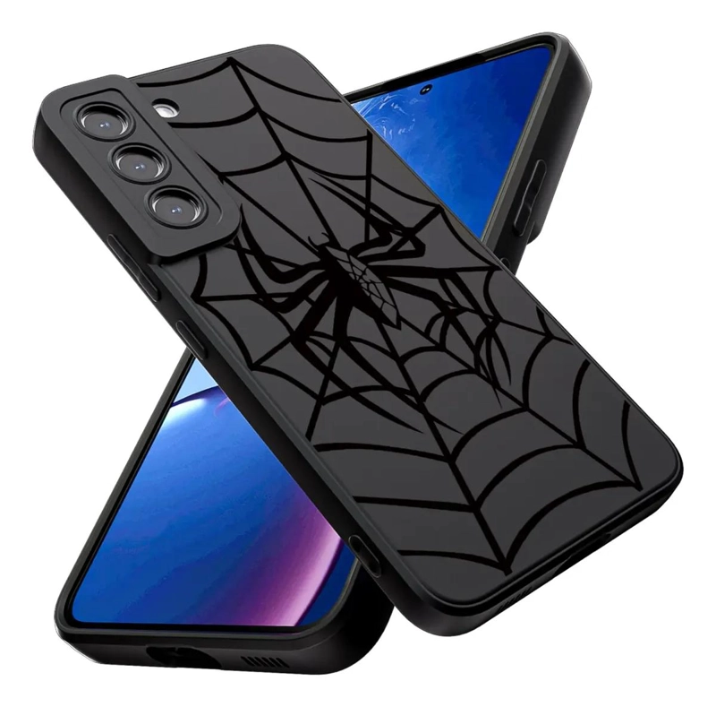 CARCASA NEGRA CON DIBUJOS PARA SAMSUNG GALAXY S22 - 1