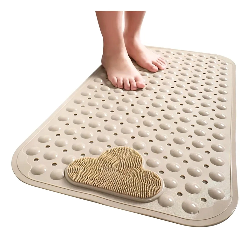 PISO DE GOMA ANTIDESLIZANTE PARA DUCHA 40X70CM - 1