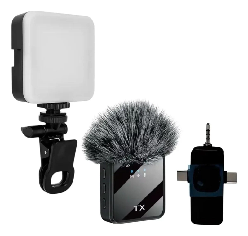 KIT MICROFONO INALAMBRICO PARA DISPOSITIVOS MOVILES - 1