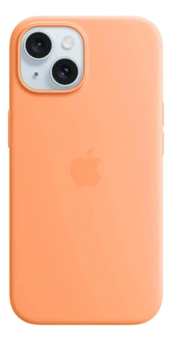 GENÉRICO FUNDA SILICONA MAGSAFE IPHONE 15 COLOR NARANJA
