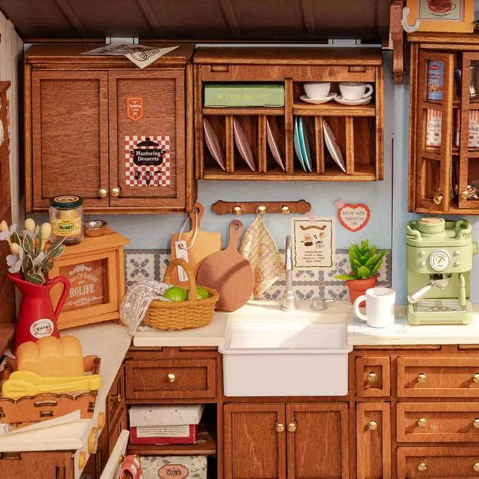 PUZZLE 3D CASA MINIATURA COCINA PAN - 4
