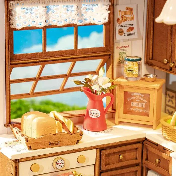 PUZZLE 3D CASA MINIATURA COCINA PAN - 5