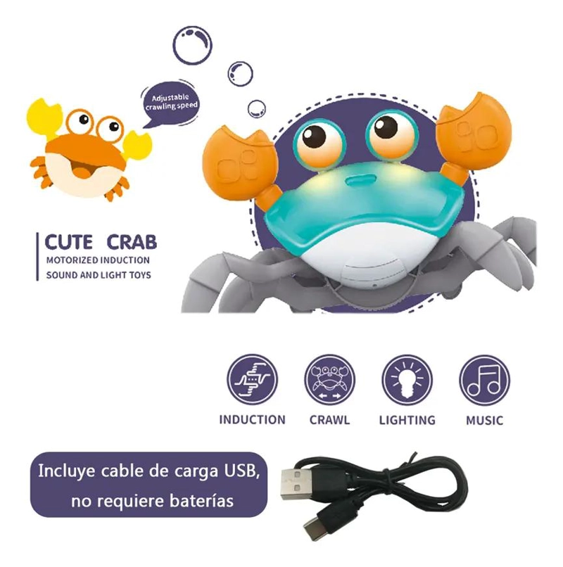 JUGUETE MUSICAL CANGREJO PARA NIÑOS - 3