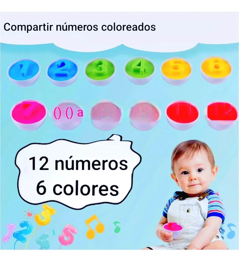 JUEGO DIDACTICO HUEVOS ENCAJES CON SONIDO - 4
