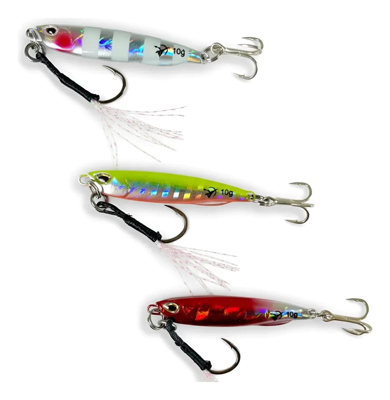 SEÑUELO JIG LUMINOSO 10 GRAMOS PACK 3 - 2