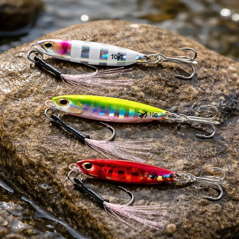 SEÑUELO JIG LUMINOSO 10 GRAMOS PACK 3 - 5