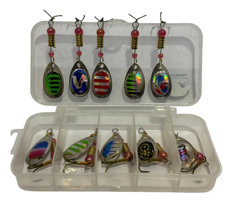 KIT 10 SPINNER CUCHARILLA PARA PESCA DE TRUCHA - 1
