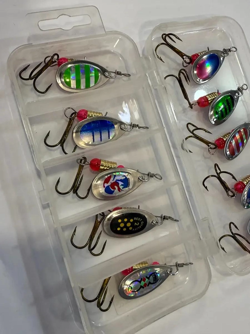 KIT 10 SPINNER CUCHARILLA PARA PESCA DE TRUCHA - 2