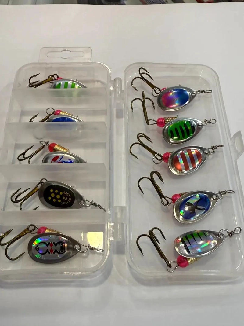 KIT 10 SPINNER CUCHARILLA PARA PESCA DE TRUCHA - 3