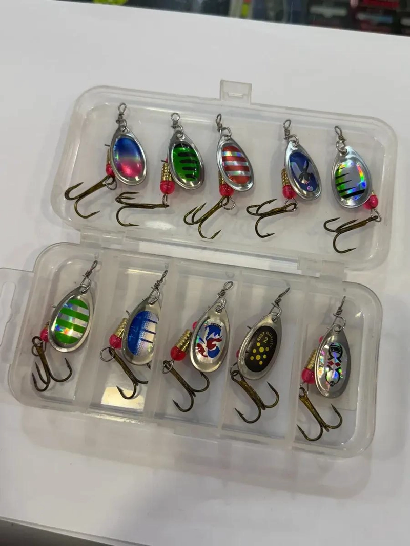KIT 10 SPINNER CUCHARILLA PARA PESCA DE TRUCHA - 4