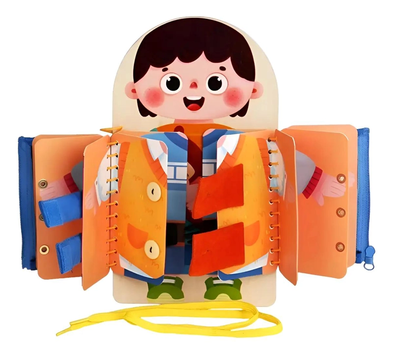TABLERO MONTESSORI PARA APRENDER A VESTIRSE - 1