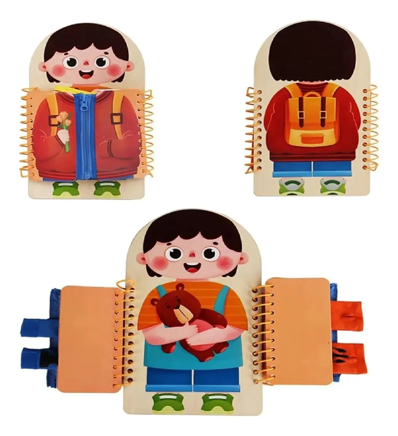 TABLERO MONTESSORI PARA APRENDER A VESTIRSE - 2