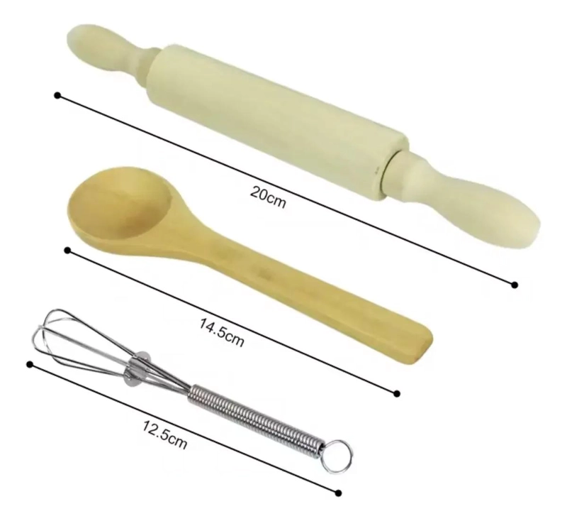 SET DE REPOSTERIA Y COCINA CON DELANTAL PARA NIÑOS - 3