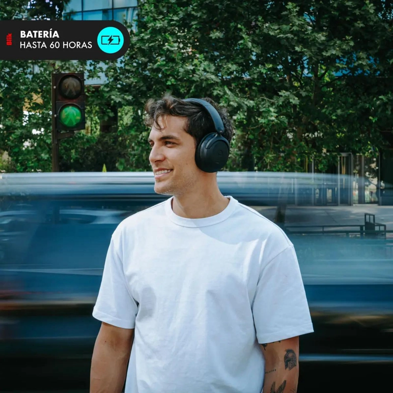 AUDIFONOS BLUETOOTH CANCELACION DE RUIDO 60 HORAS - 2