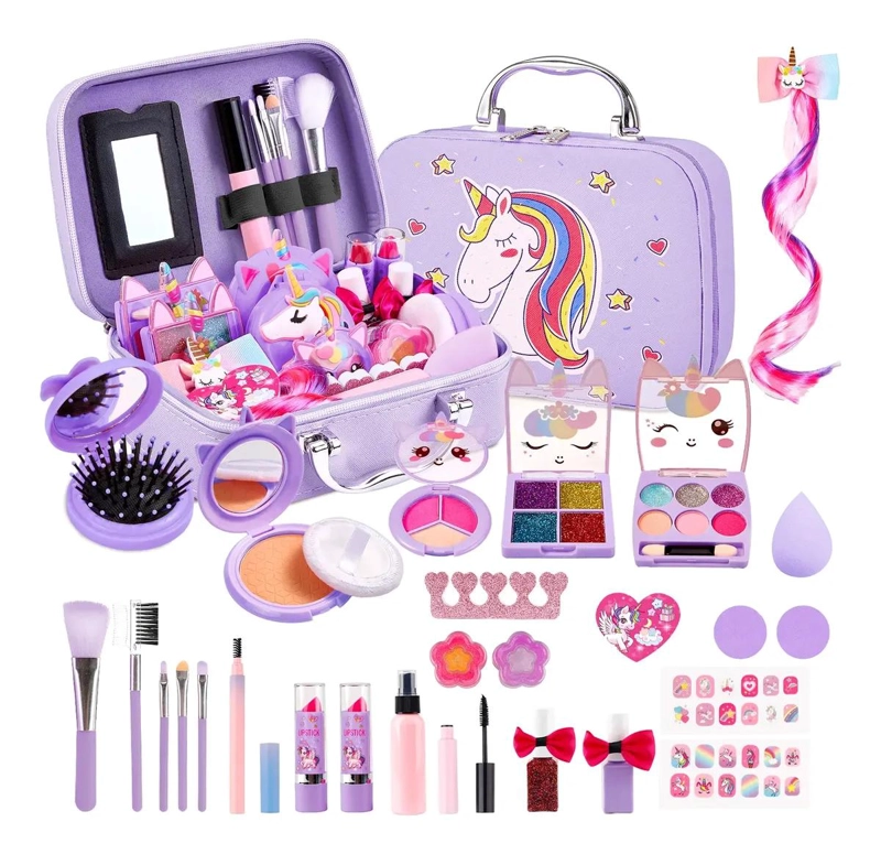 JUEGO DE JUGUETES DE MAQUILLAJE COSME TICO 62 PIEZAS - 1