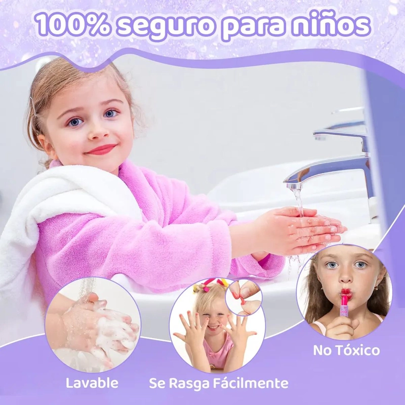 JUEGO DE JUGUETES DE MAQUILLAJE COSME TICO 62 PIEZAS - 3