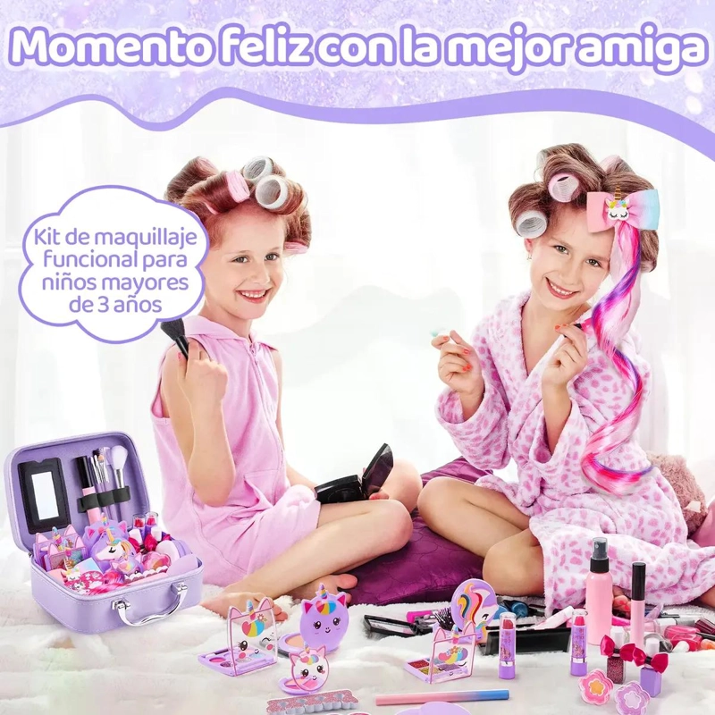 JUEGO DE JUGUETES DE MAQUILLAJE COSME TICO 62 PIEZAS - 4