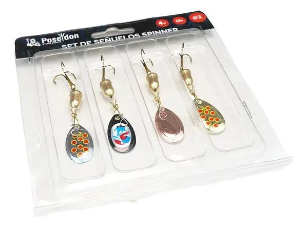 SET DE SEÑUELO SPINNER 4 PIEZAS - 2
