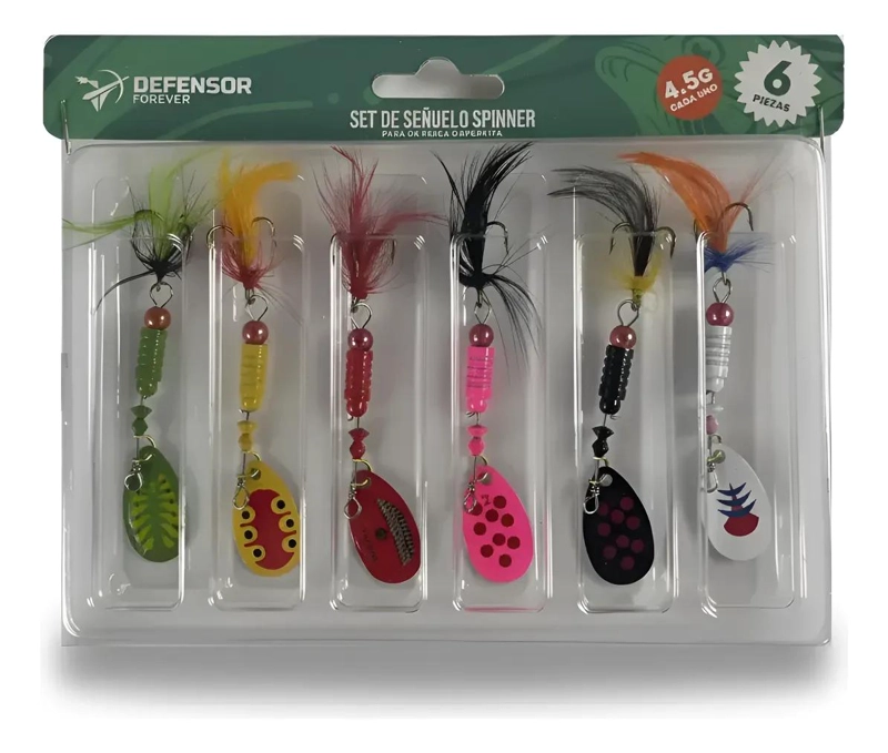 SEÑUELOS BRILLANTES PARA PESCA DE SALMON Y TRUCHA - 3