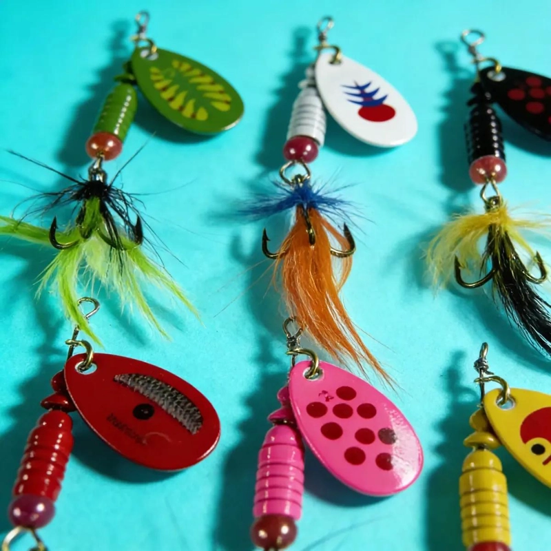 SEÑUELOS BRILLANTES PARA PESCA DE SALMON Y TRUCHA - 4