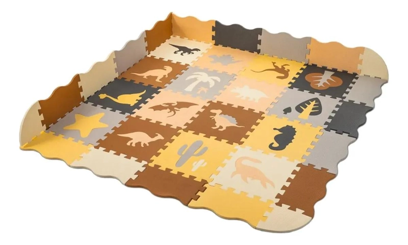 ALFOMBRA PUZZLE GOMA EVA DINOSAURIOS 36 PIEZAS - 5