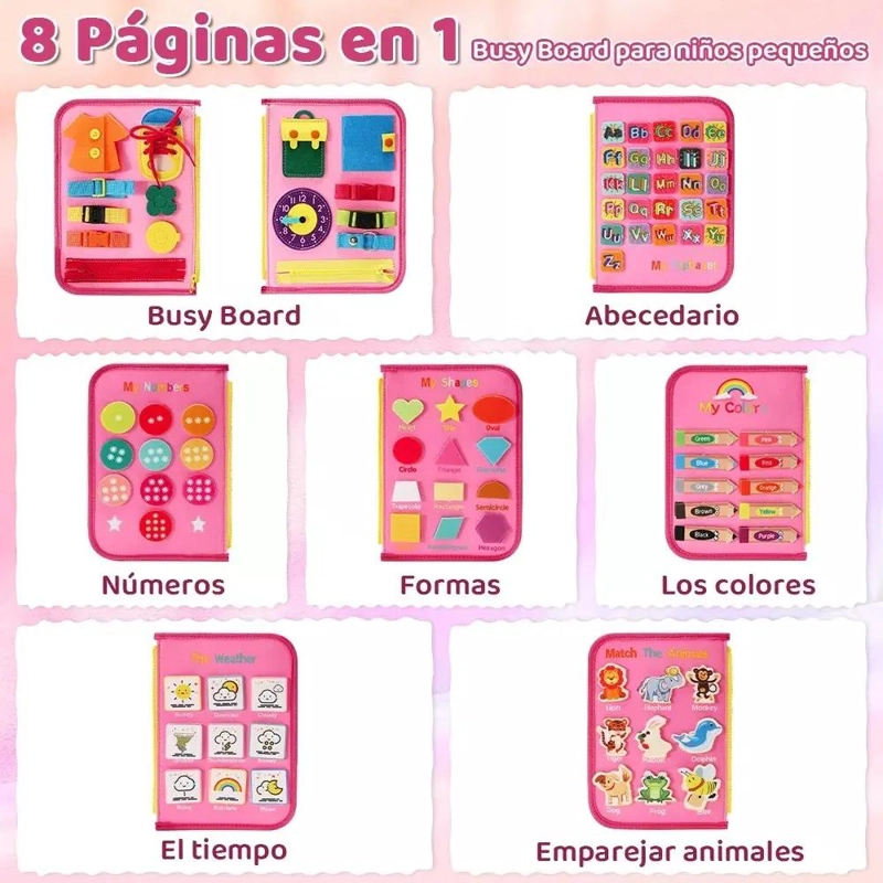 LIBRO SENSORIAL DIDACTICO PARA DESARROLLO INFANTIL - 3