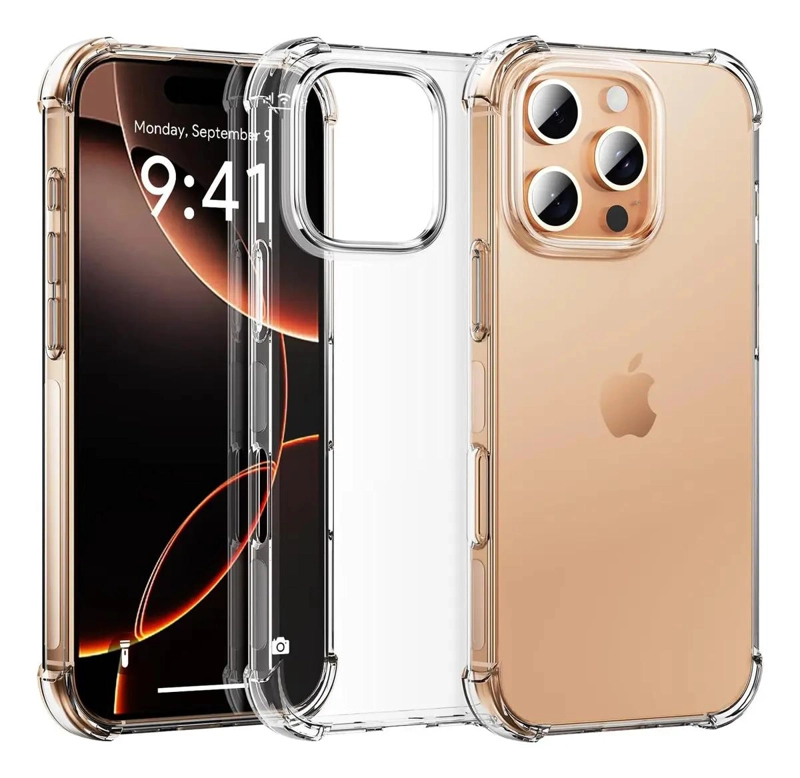 GENÉRICO FUNDA ANTIGOLPES TRANSPARENTE PARA IPHONE 16 PRO
