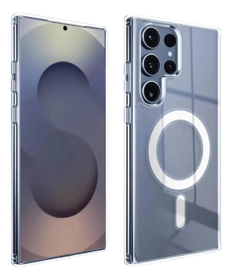 GENÉRICO CARCASA TRANSPARENTE PARA SAMSUNG S25 ULTRA MAGSAFE