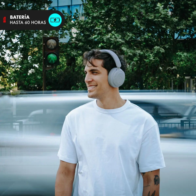 AUDIFONOS BLUETOOTH CANCELACION DE RUIDO 60HRS - 2