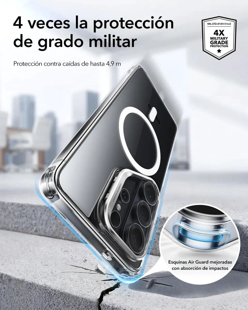 CARCASA HIBRIDA PARA GALAXY S26 CON SOPORTE - 2