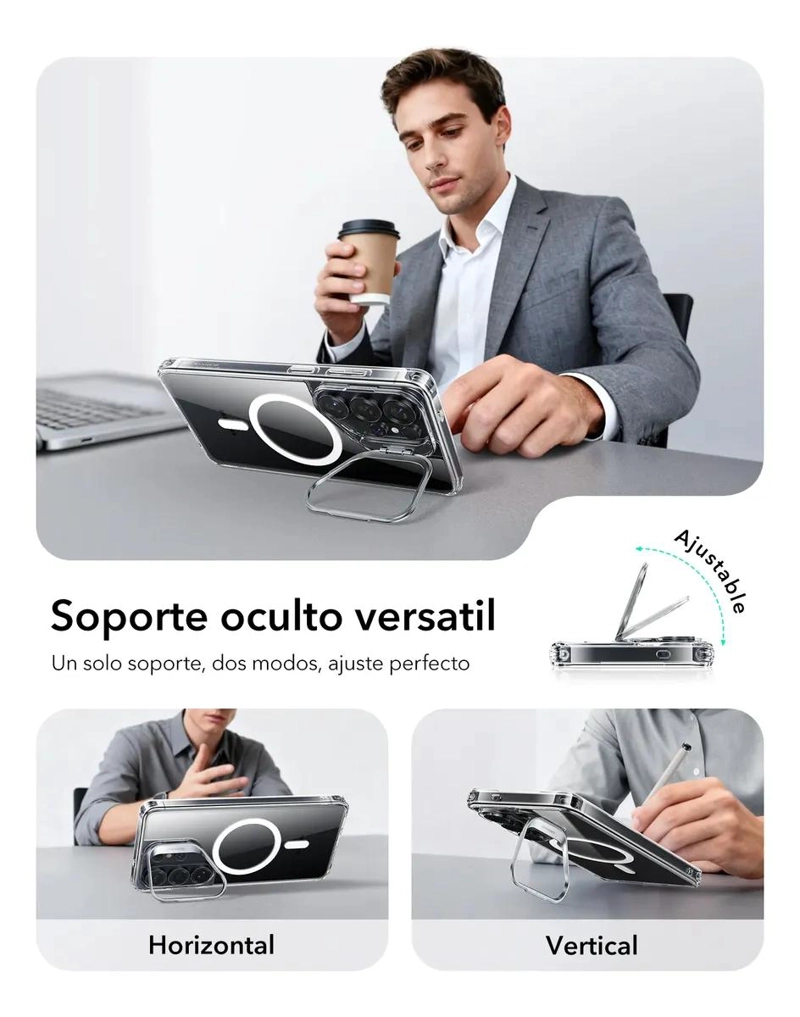 CARCASA HIBRIDA PARA GALAXY S26 CON SOPORTE - 5