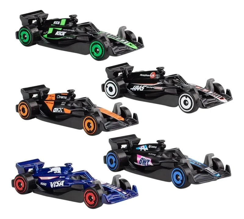 PACK 5 AUTOS DE CARRERAS F1 HOT WHEELS - 3