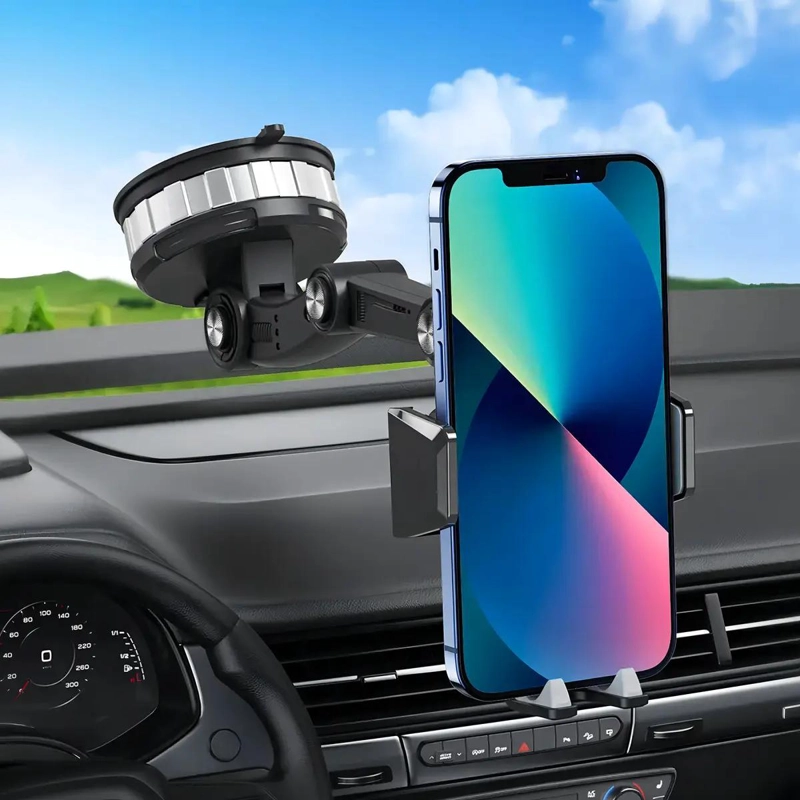 SOPORTE UNIVERSAL PARA CELULAR AUTO 360° NEGRO - 3