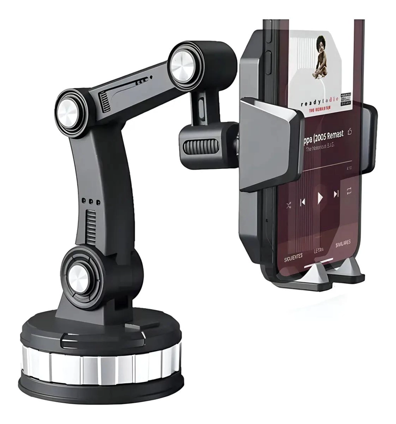 SOPORTE UNIVERSAL PARA CELULAR AUTO 360° NEGRO - 4