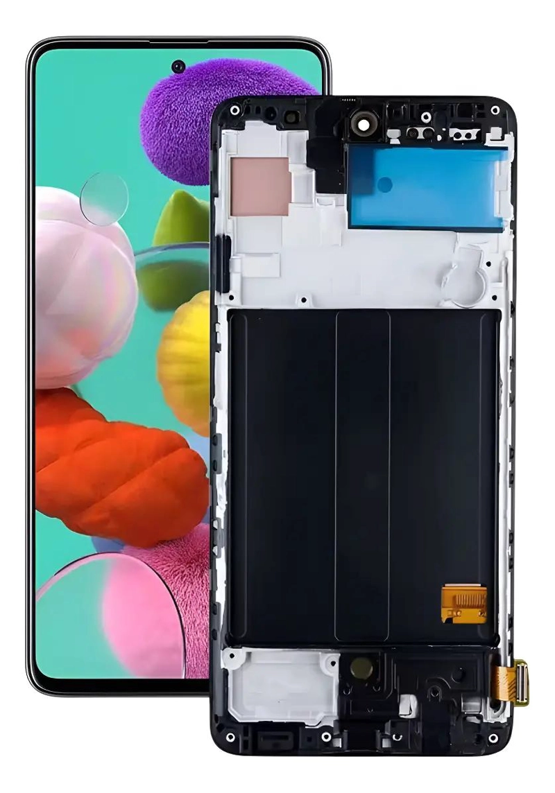 GENÉRICO PANTALLA COMPATIBLE SAMSUNG A51 CON MARCO Y MICA