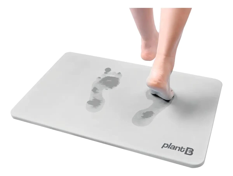 ALFOMBRA ANTIDESLIZANTE DUCHA DIATOMITA ABSORBENTE GRIS - 1
