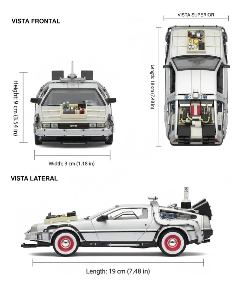 DELOREAN EDICION COLECCIONISTA BACK TO THE FUTURE 3 - 3