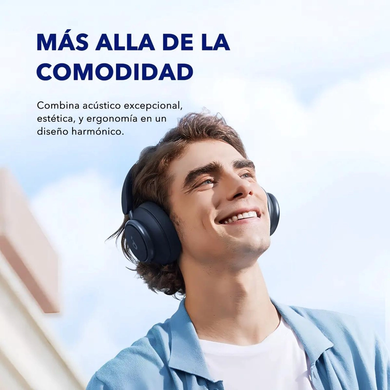 AUDIFONOS BLUETOOTH CANCELACION RUIDO AZUL - 3